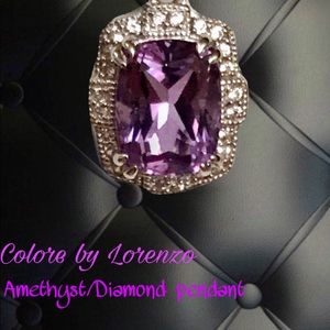 Coloured by Lorenzo Amethyst pendant